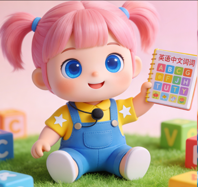AI Bilingual Dialogue Doll for 3-6 Years Old
