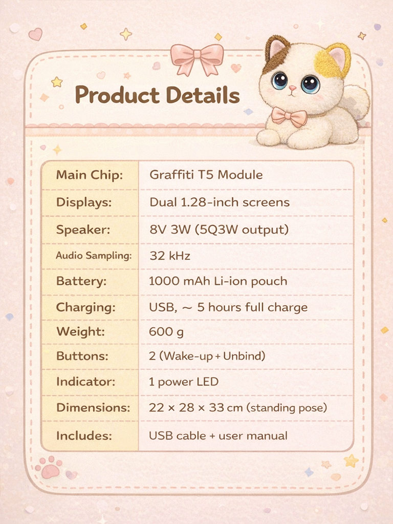 AI Calico Cat Stand AI Calico Cat Stand