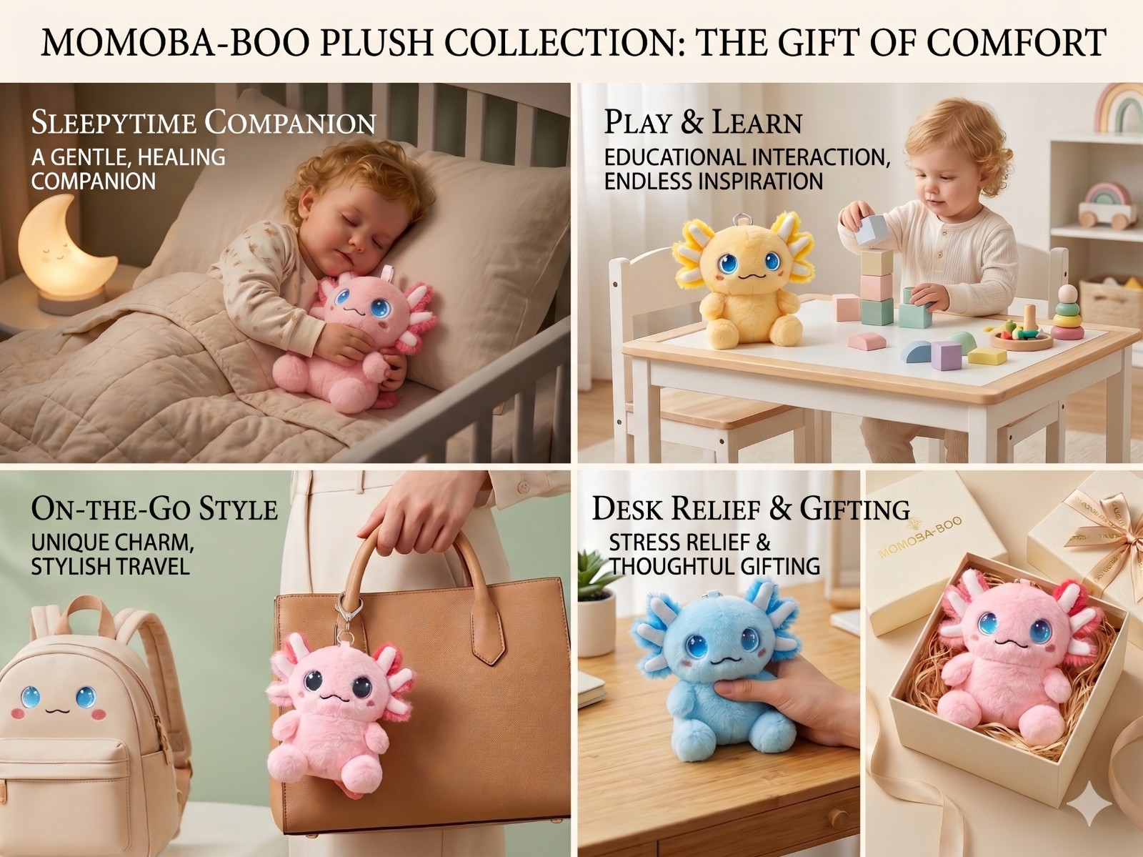 VLGSKY Cute AI Axolotl Toy Interactive Plush Companion VLGSKY Cute AI Axolotl Toy Interactive Plush Companion