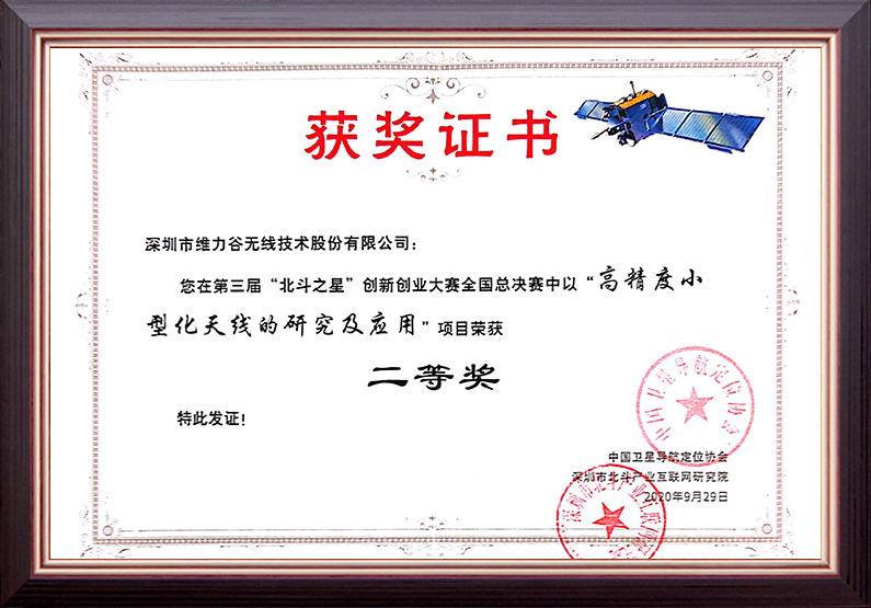 获奖证书
