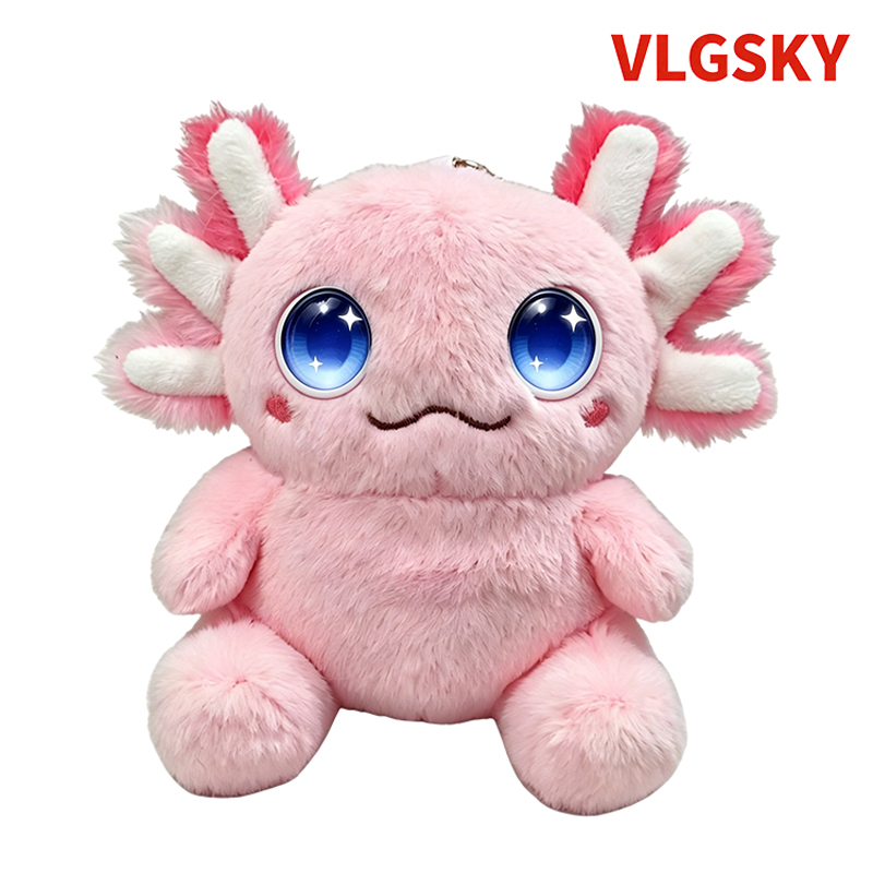 VLGSKY可爱AI蝶螈玩具互动毛绒伴侣