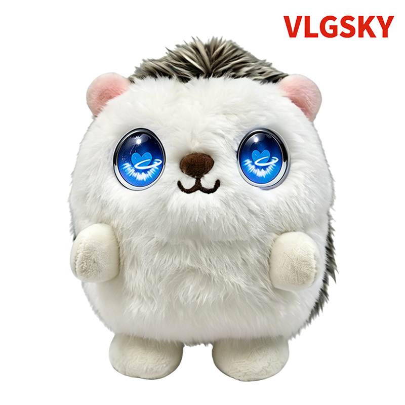 VLGSKY可爱AI刺猬玩具互动毛绒伙伴