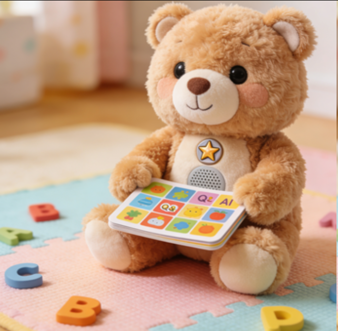 AI教育问答毛绒玩具,适合幼儿